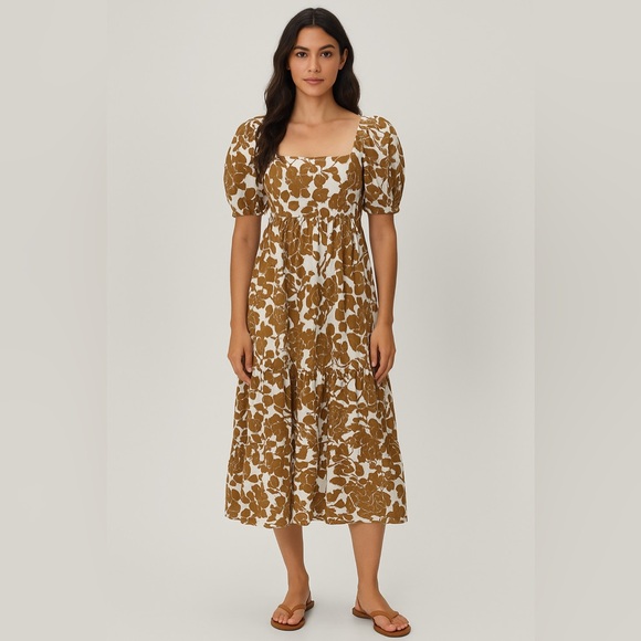 En Saison floral print‎ midi dress size xs - Picture 1 of 6